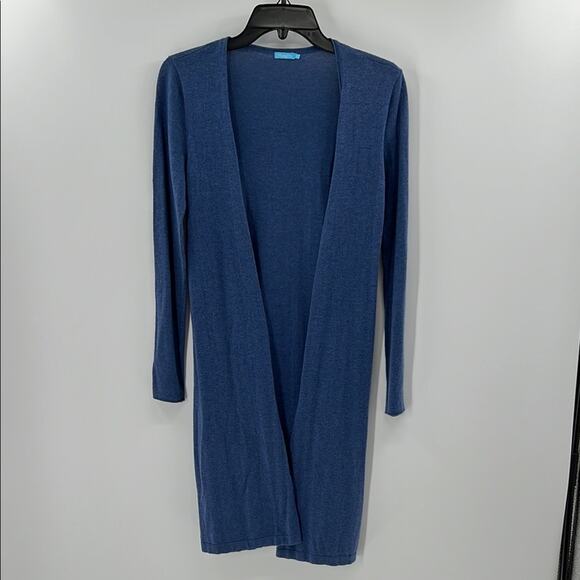 J. McLaughlin Women's Open front longer length cardigan - Blue - Small - Picture 1 of 6
